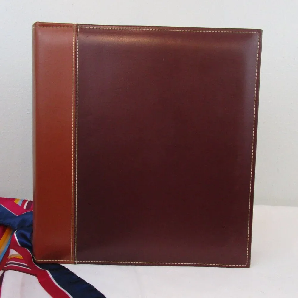 Bindertek Premium Leather 3-Ring Binder/Photo Album - 3rd of 8